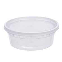 Congelador de Microondas de plástico Safe Deli a prueba de fugas envases de comida con tapas herméticas 8 oz, 16 oz, 32 oz